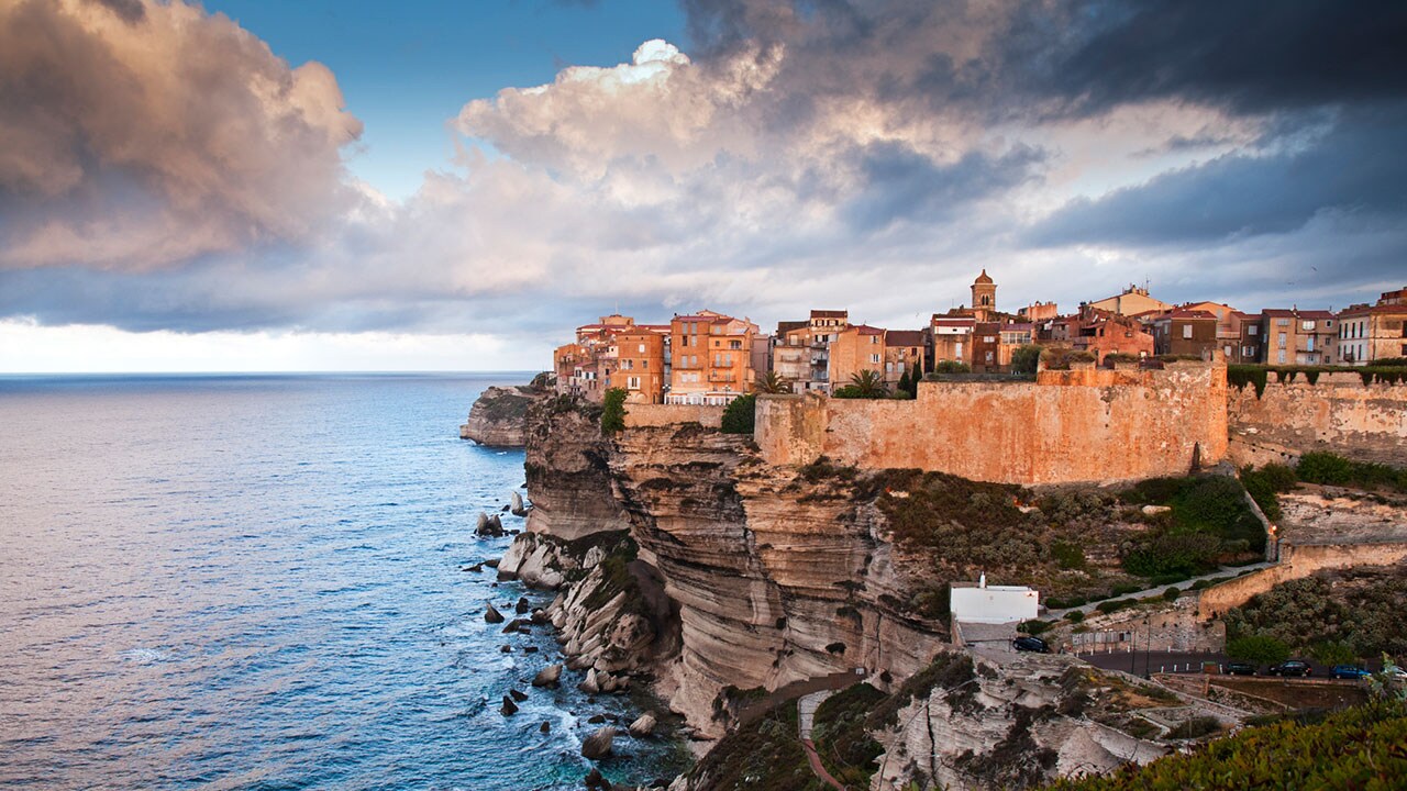 The coastal city of Bonifacio