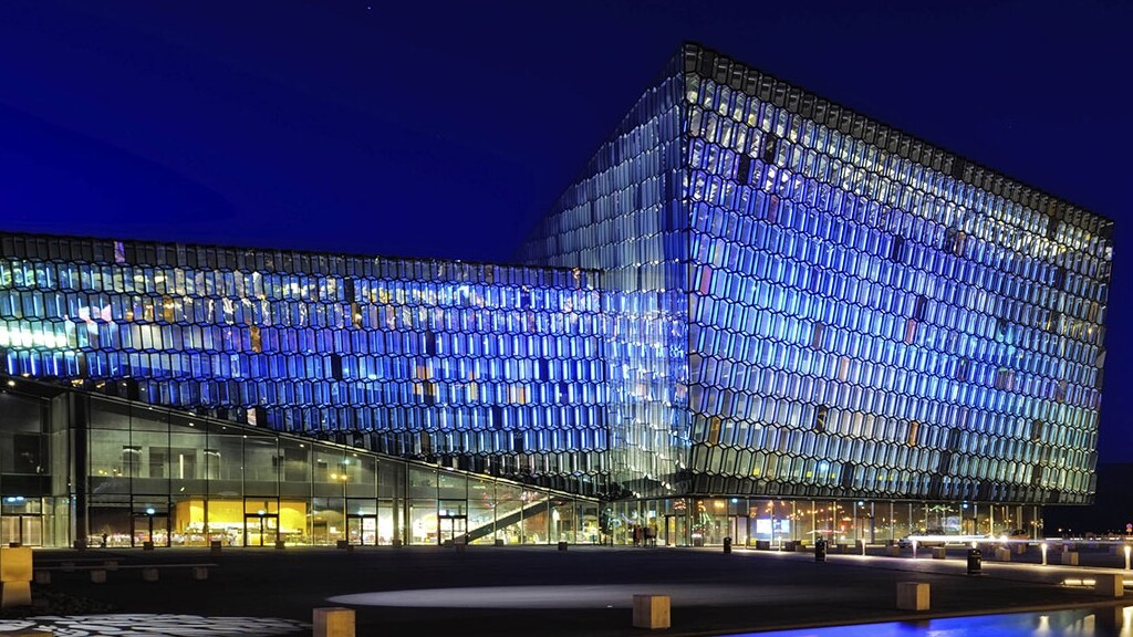 Harpa Concert Hall in Reykjavik, Iceland