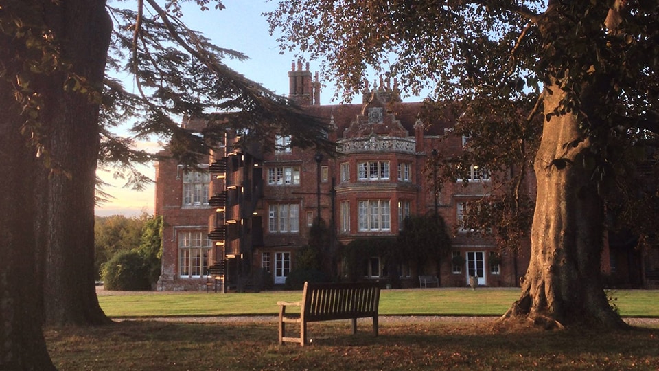Embley Park House in the grounds at Hampshire Collegiate School