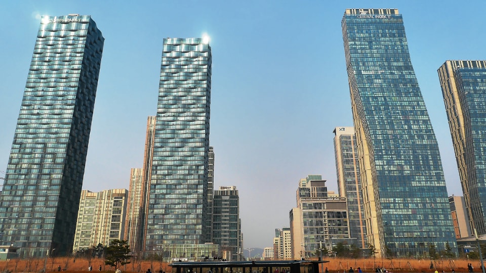 The digitised "Smart City" of Songdo in South Korea