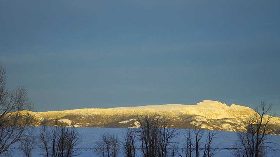 The Sleeping Indian in Wyoming