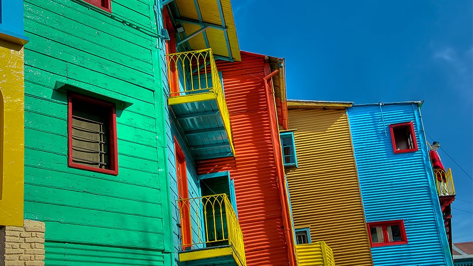The colourful house of Buenos Aires