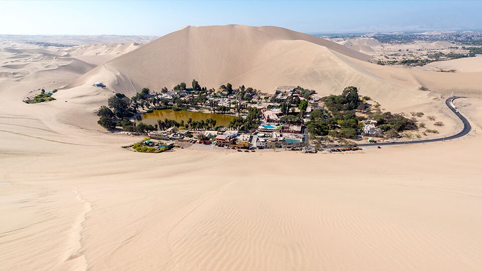 The Huacachina Oasis in Peru